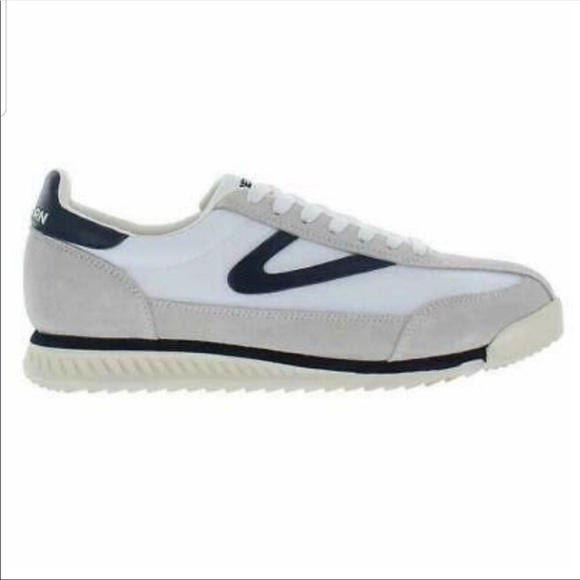 Tretorn Rawlins Navy and White Sneakers - Picture 3 of 5